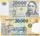 Hungary 20000 Forint 2020 P 207 c UNC