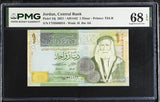 Jordan 1 Dinar 2021 P 34 j Superb Gem UNC PMG 68 EPQ