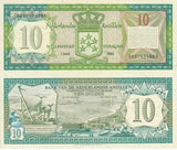 Netherlands Antilles 10 Gulden 1984 P 16 b UNC