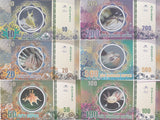 Avocare Island Set 6 10 20 50 100 - 500 Rupees Pterois Lactoria Axolotl Fantasy