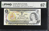 Canada 1 Dollar 1973 P 85 a Lawson Bouey Superb Gem UNC PMG 67 EPQ