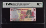 Sierra Leone 1 Leones 2022 P 34 a Superb Gem UNC PMG 67 EPQ