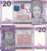 Jersey 20 Pounds 2010 QEII Queen P 35 UNC ,Elizabeth II, Parliament Building