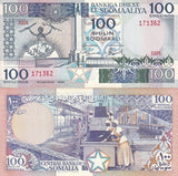 Somalia 100 Shillings 1989 P 35 d UNC W/TONE