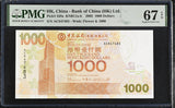 Hong Kong 1000 Dollars 2003 P 339 a BOC Superb Gem UNC PMG 67 EPQ