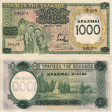 Greece 1000 Drachmai 1939 P 111 AUnc