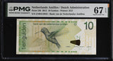 Netherlands Antilles 10 Gulden 2012 P 28 f Superb Gem UNC PMG 67 EPQ