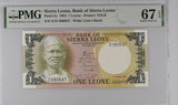 Sierra Leone 1 Leone 1984 P 5 e Superb Gem UNC PMG 67 EPQ