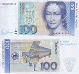 Germany 100 Mark 1989 AA prefix P 41 a UNC