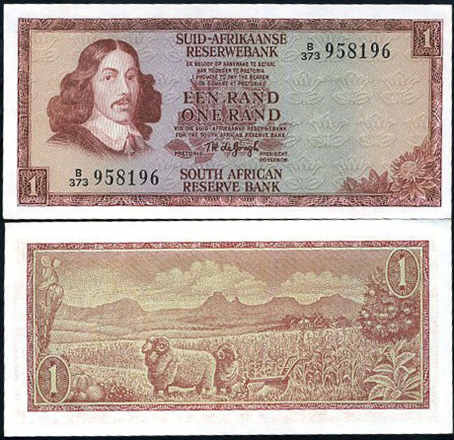 South Africa 1 Rand P 116 b WTM J VAN RIEBEECK AUnc