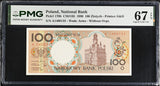 Poland 100 Zlotych 1990 P 170 b Superb Gem UNC PMG 67 EPQ