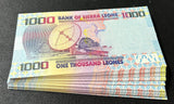 Sierra Leone 1000 Leones 2021 P 30 New Date UNC LOT 50 PCS