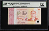Singapore 10 Dollars 2015 P 59 a Commemorative Gem UNC PMG 66 EPQ