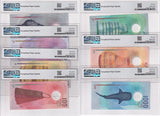Maldives set 7; 5 -1000 Rufiyaa 2015-2022 P A26- 31 Gem UNC PMG 66 67 EPQ