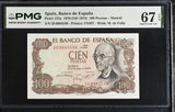 Spain 100 Pesetas 1970 ND 1974 P 152 a Superb Gem UNC PMG 67 EPQ