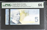 Canada 5 Dollars 2010 P 101A Jenkins Carney Gem UNC PMG 66 EPQ