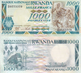 Rwanda 1000 Francs 1988 P 21 AUnc