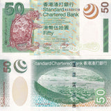 Hong Kong 50 Dollars 2003 P 292 SCB UNC