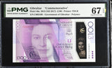 Gibraltar 100 Pounds 2015 ND 2017 P 40 a Commemorative Superb Gem UNC PMG 67 EPQ