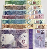 Qatar Set 7 UNC 1 5 10 50 100 200 500 Riyals 2020-2022 P 33 34 35 36 37 38