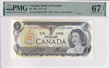 Canada 1 Dollar 1973 P 85 c Crow Bouey Superb Gem UNC PMG 67 EPQ