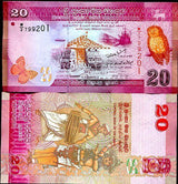 Sri Lanka 20 Rupees 2010 P 123 UNC