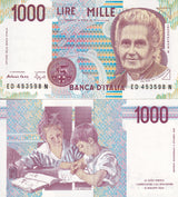 Italy 1000 Lire 1990 P 114 b UNC