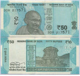 India 50 Rupees 2019 P 111 UNC
