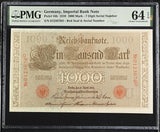 Germany 1000 Mark 1910 P 44 b Choice UNC PMG 64 EPQ