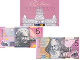 Australia 5 Dollars Commemorative 1901- 2001 Polymer P 56 b With Folder UNC