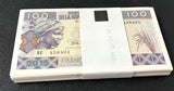 Guinea 100 Francs 2015 P A47 UNC Lot 100 Pcs 1 Bundle