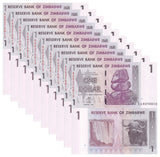 Zimbabwe 1 Dollar 2007 P 65 UNC LOT 10 PCS , Chiremba balancing rock formation
