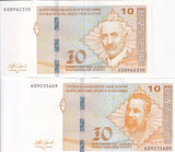 Bosnia & Herzegovina Set 2 UNC 10 Convertible Maraka 2024 P 80 P 81