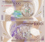 Vanuatu 1000 Vatu ND 2014 P 13 Polymer UNC