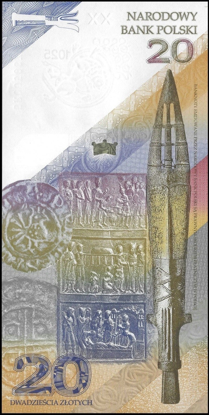 POLAND 20 Zlotych 2025 P 199 NEW Commemorative 1000th First King UNC With Folder