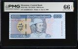 Myanmar 1000 Kyats ND 2019 P 86 a Gem UNC PMG 66 EPQ