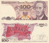 Poland 100 Zlotych 1986 P 143 UNC Ludwik Warynski, Narodowy Bank Polski