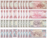 Vietnam Set 4 x Lot 10 = 40 UNC 200 500 1000 2000 1987 1988 P 100 101 106 107