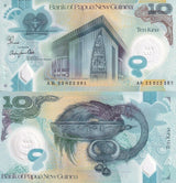 Papua New Guinea 10 KINA 2023 P 52 Polymer UNC