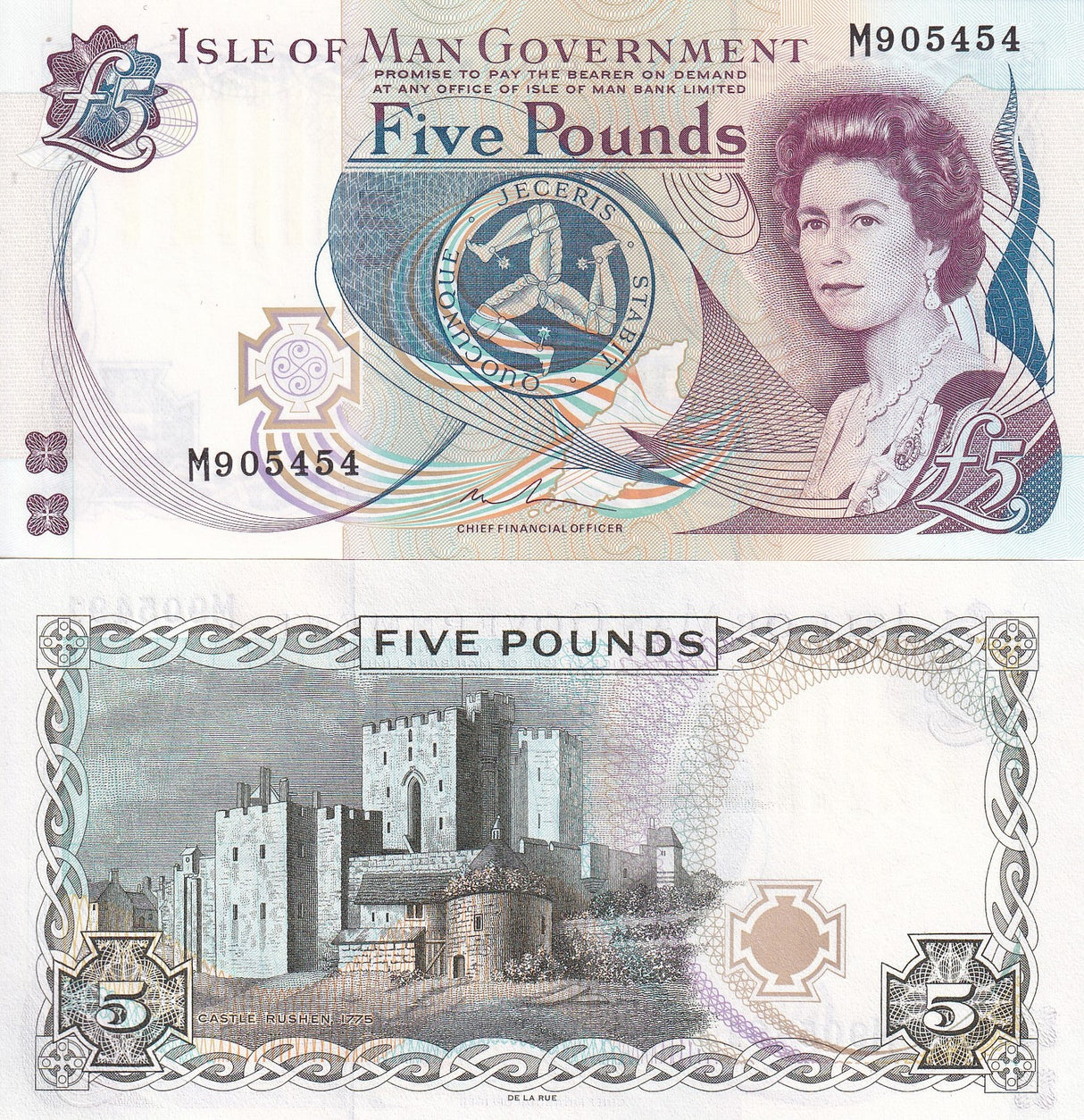 Isle of Man 5 Pounds ND 2015 P 48 UNC
