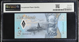 Cook Islands 3 Dollars ND 2021 P 11 a Polymer Superb Gem UNC PMG 69 EPQ