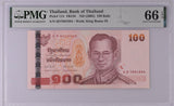 Thailand 100 Baht ND 2005 P 114 Gem UNC PMG 66 EPQ