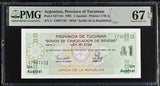 Argentina 1 Austral 1991 P S2711 b Superb Gem UNC PMG 67 EPQ