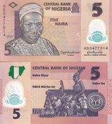 Nigeria 5 Naira 2025 P 38 Polymer UNC