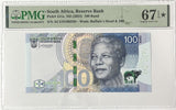 South Africa 100 Rand ND 2023 P 151 a Superb Gem UNC PMG 67 EPQ Extra Star