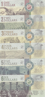Ogygia Island Set 6, 1 2 3 4 5 6 Dollars 2018 Writers 1ST edition Fantasy