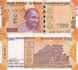 India 200 Rupees 2021 P 113 o UNC