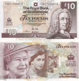 Scotland 10 Pound Commemorative Diamond Jubilee 2012 P 368 AUnc