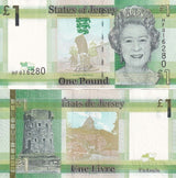 Jersey 1 Pound ND 2018 QE II P 32 b UNC
