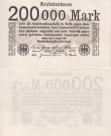 Germany 200000 Mark 1923 P 100 UNC-